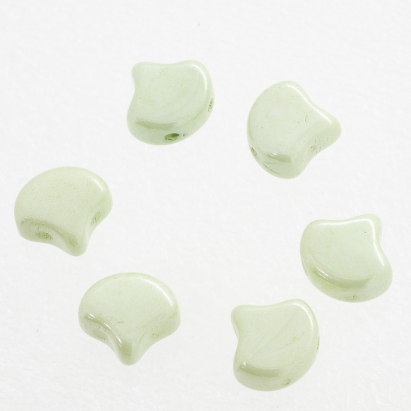 ギンコデュオビーズ|F0822|7.5mm|ジェット,チョーク,クリスタルAB